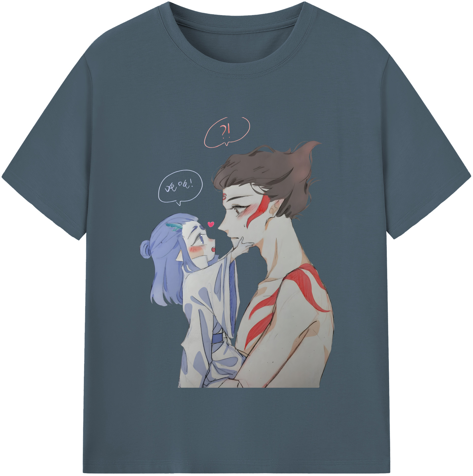 （画像用） Ne Zha 2 ナタ 魔童の大暴れ 綿100％半袖Tシャツ（フロントプリント）